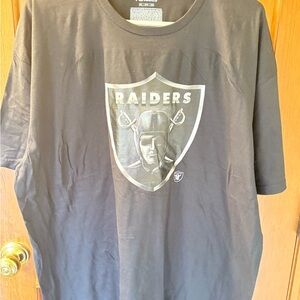 Fanatics Black Raiders Shield T-Shirt